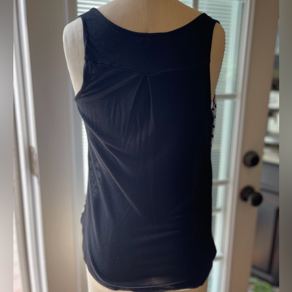 Office Siren Chevron Blouse Express Quiet Luxury Work Top S - Picture 4 of 9